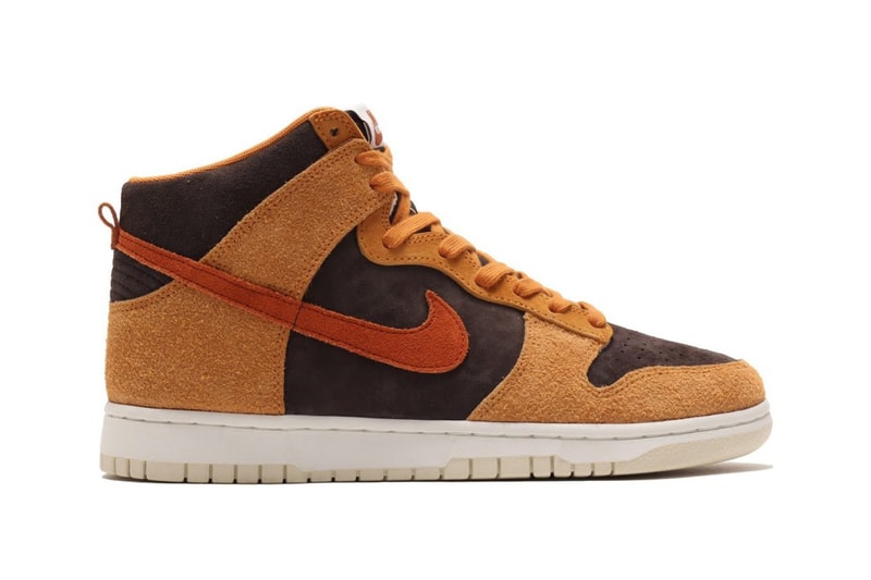 nike sportswear dunk high dark russet velvet brown curry sail DD1401 200 official release date info photos price store list buying guide
