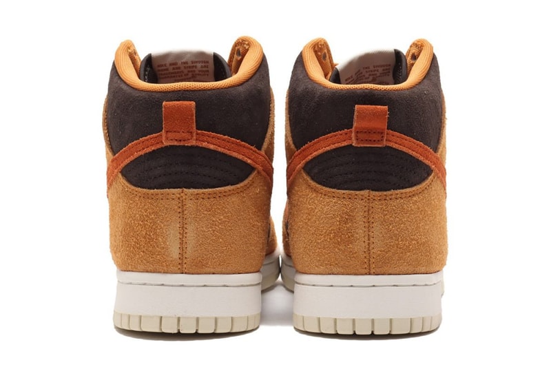 nike sportswear dunk high dark russet velvet brown curry sail DD1401 200 official release date info photos price store list buying guide