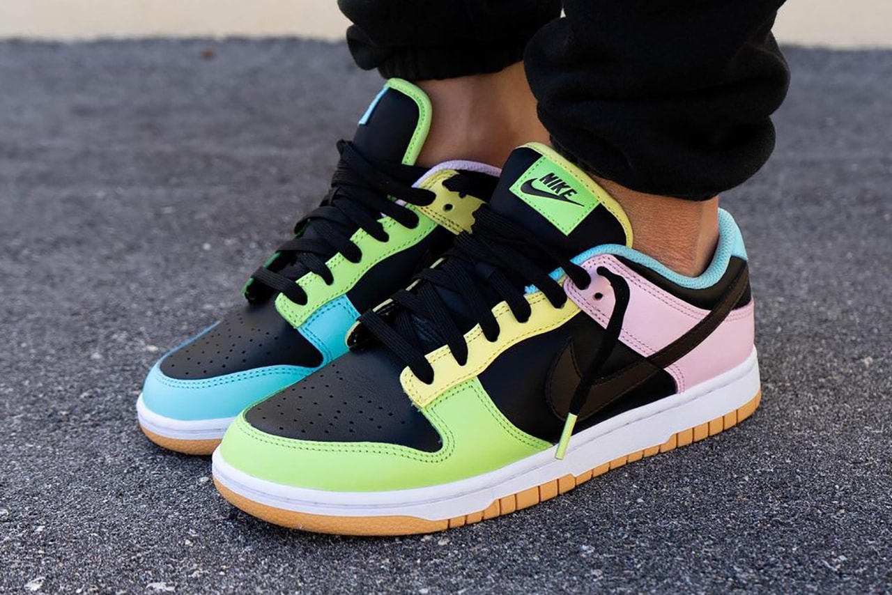 nike dunk low free 99 black DH0952 001 release info date buying guide store list dark chocolate copa pink foam