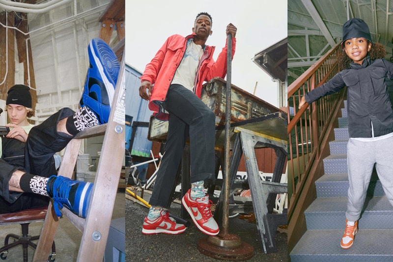 nike sportswear dunk high low black white red grey sail coast hyper cobalt orange peel blaze official release date info photos price store list buying guide