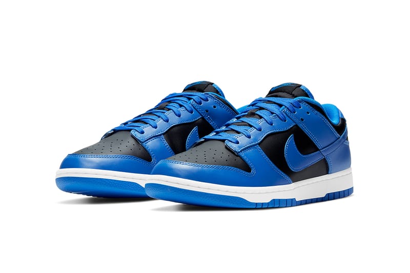 nike dunk low retro black hyper cobalt