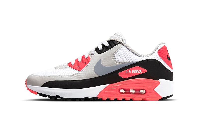 Nike Golf Debuts Its OG "Infrared" Air Max 90 Colorway Tinker Hatfield 30th Anniversary Runner