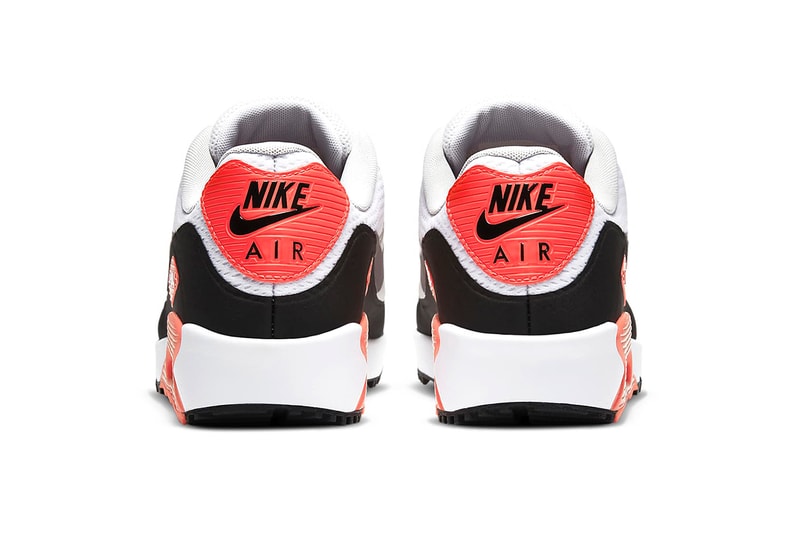 Nike Golf Debuts Its OG "Infrared" Air Max 90 Colorway Tinker Hatfield 30th Anniversary Runner