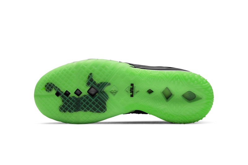 nike lebron 18 dunkman CQ9284 005 release info black electric green photos store list buying guide lebron james