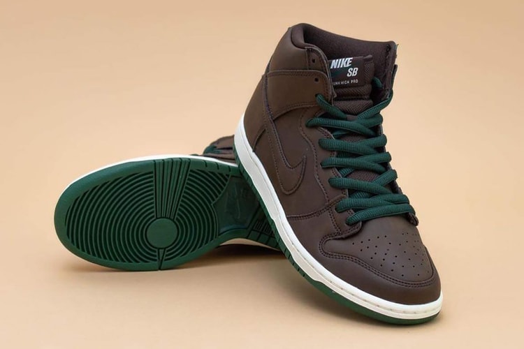 This Nike SB Dunk High "Baroque Brown" QS Is Built With Vegan Leather