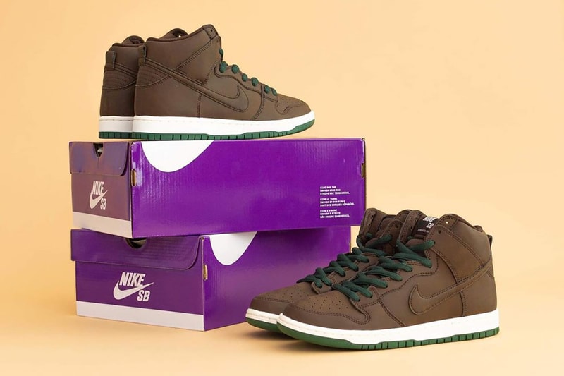 nike sb dunk high baroque brown vegan leather release info store list buying guide 