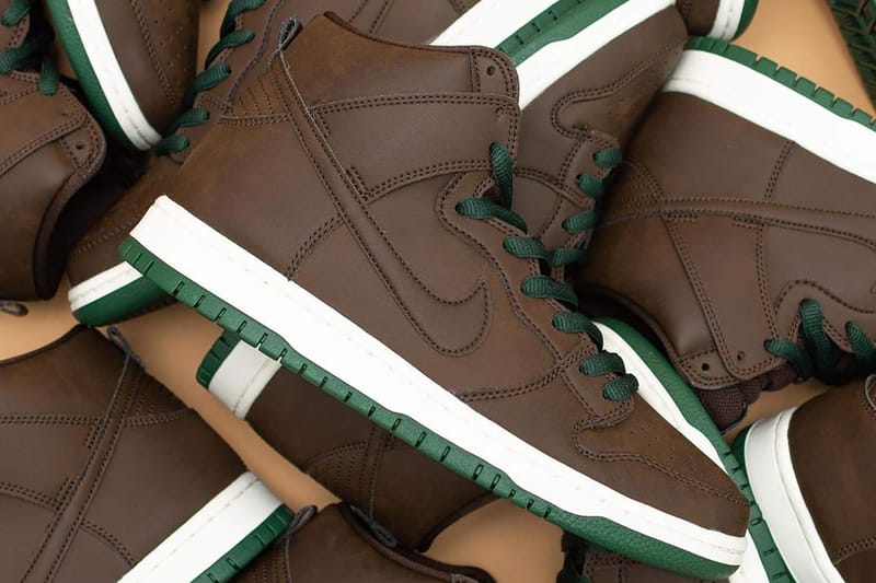 brown leather nike sb