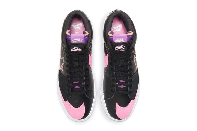 Nike Sb Black Pink Rise Zoom Blazer Mid Edge Hypebeast