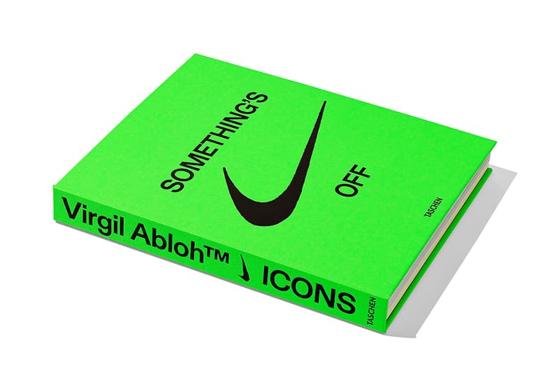 nike virgil abloh taschen icons book release info photos buying guide store list off-white the ten collaboration sneakers