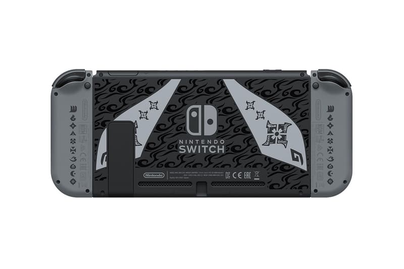 Nintendo Japan Monster Hunter Rise Switch Design controllers joy cons decal decoration detail console gaming games titles info