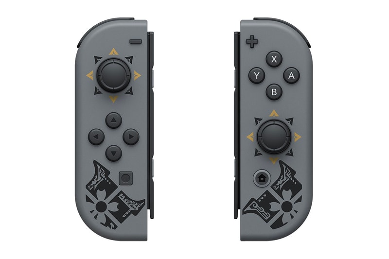 Nintendo Japan Monster Hunter Rise Switch Design controllers joy cons decal decoration detail console gaming games titles info