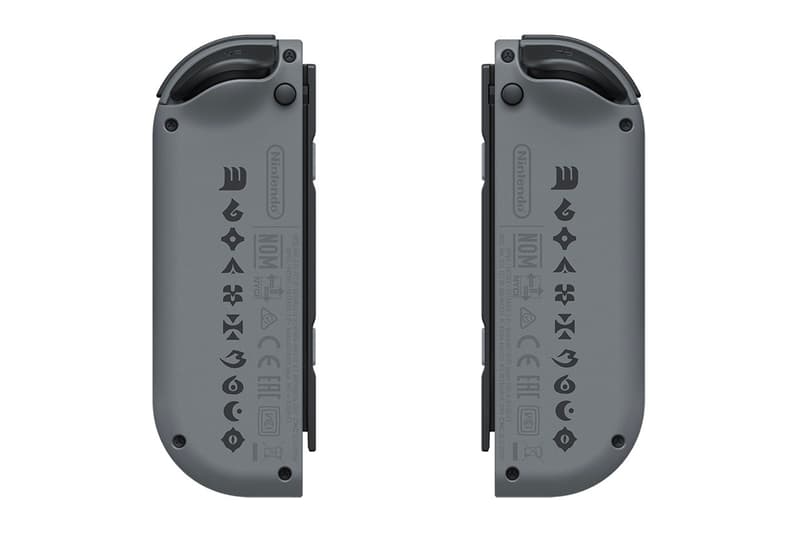 Nintendo Japan Monster Hunter Rise Switch Design controllers joy cons decal decoration detail console gaming games titles info