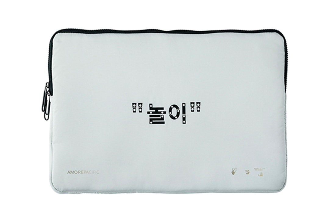 Off-White™ AMOREPACIFIC Protection Box Play Kit Release Info Coronavirus sheet mask tone-up cushion lip balm mask strap protection container yut-nori South Korea