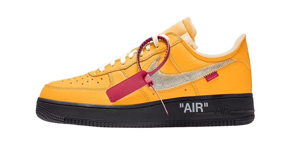 off white x nike air force 1 yellow