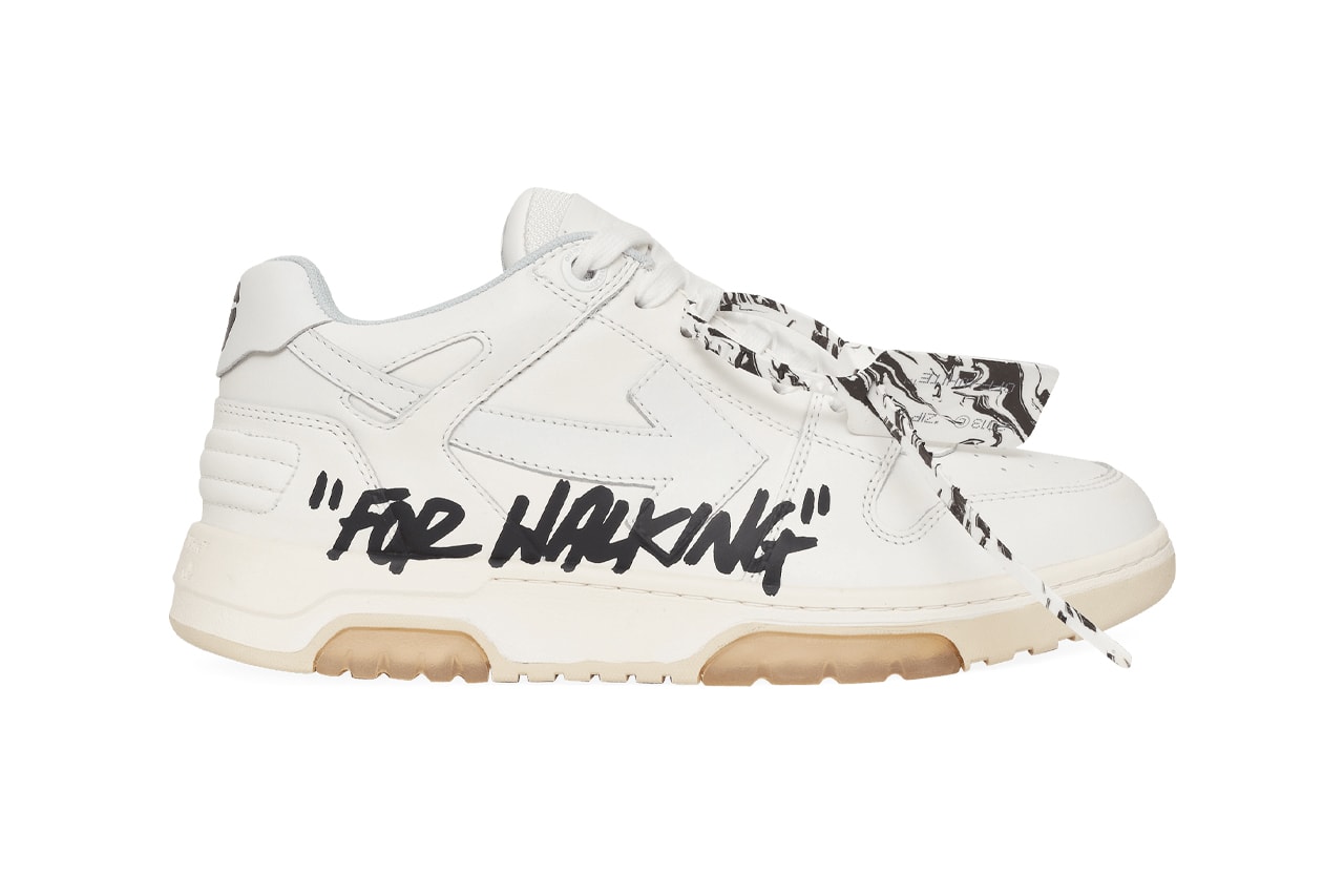 Off-White™ "Out of Office" Sneaker "FOR WALKING" OMIA189R21LEA002 0101 Slam Jam Virgil Abloh White Leather Luxury Premium Shoe Trainer Footwear Release Information Drop Date First Closer look
