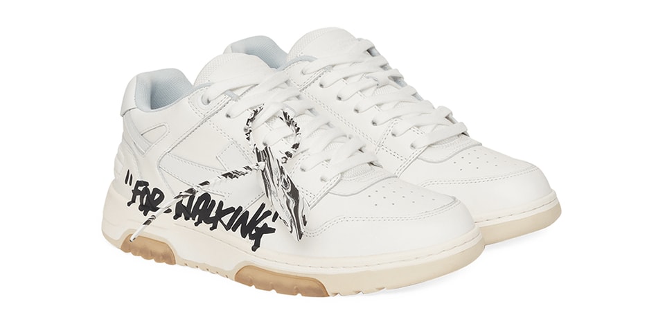 Off-white C/o Virgil Abloh Out Of Office Logo-embroidered Leather