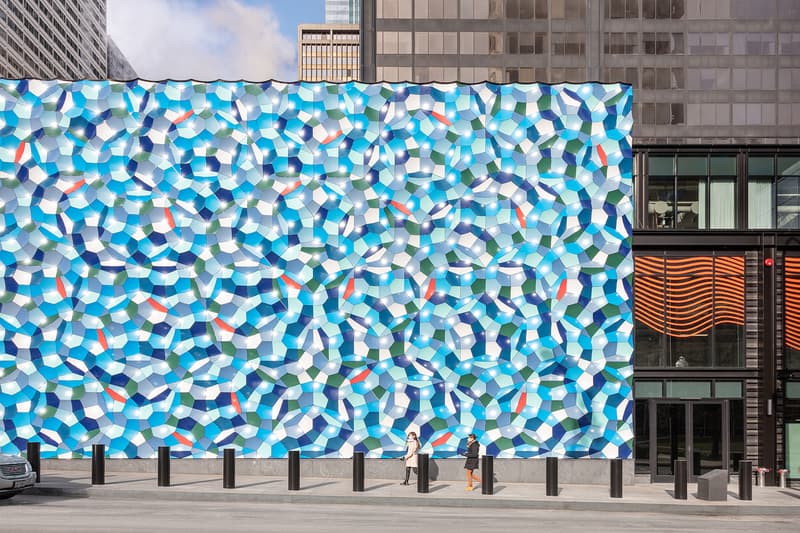 olafur eliasson atmospheric wave wall installation eq office