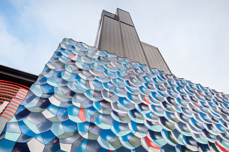 olafur eliasson atmospheric wave wall installation eq office