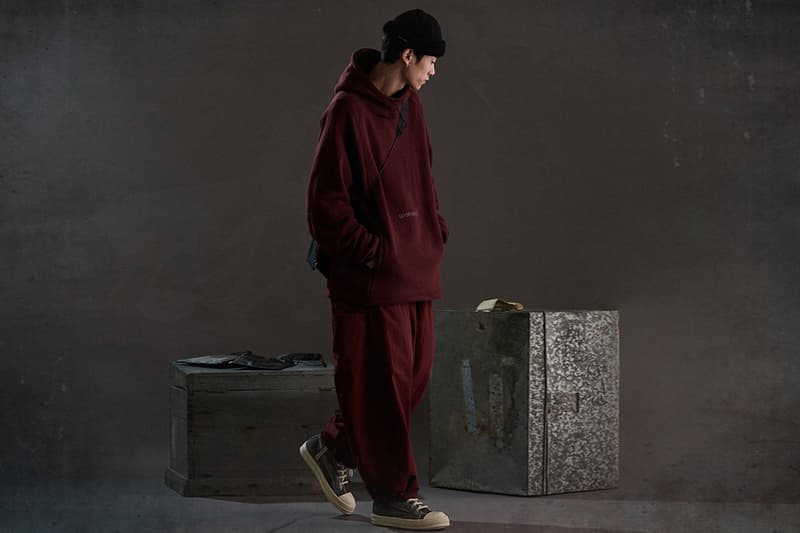 oqLiq x GOOPiMADE "IRREPLACEABLE RUST" Collab Info Japanese Tea Ceremony outerwear red black navy