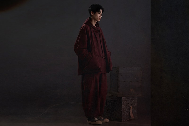oqLiq x GOOPiMADE "IRREPLACEABLE RUST" Collab Info Japanese Tea Ceremony outerwear red black navy 