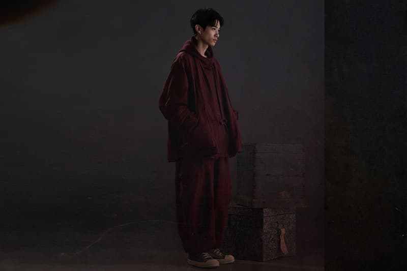 oqLiq x GOOPiMADE "IRREPLACEABLE RUST" Collab Info Japanese Tea Ceremony outerwear red black navy