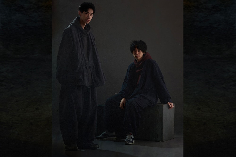 oqLiq x GOOPiMADE "IRREPLACEABLE RUST" Collab Info Japanese Tea Ceremony outerwear red black navy 