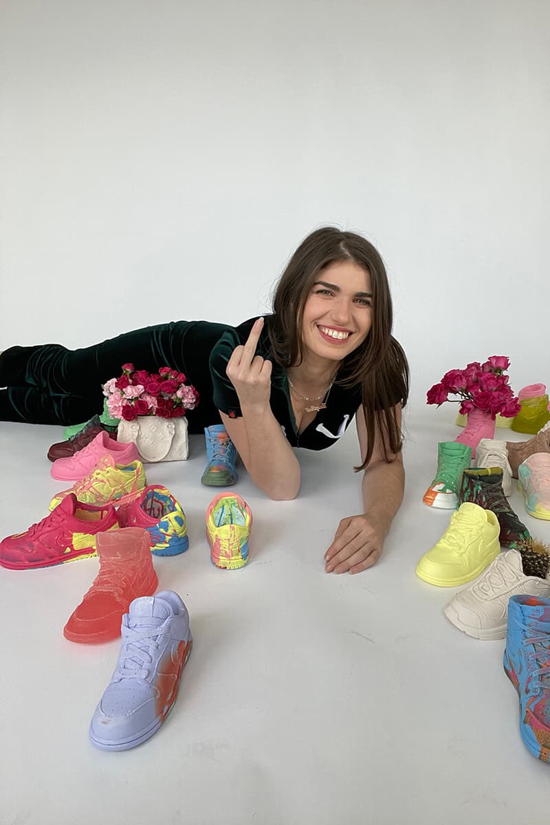 Sole Mates Olivia Rose Original Rose Bodega Rose Nike Air Max Plus AM+ Air Force 1 AF1 AF2 New York City Planters Basketball Plant Pot Cast Molds Homeware Design HYPEBEAST Cacti Succulent Growing Interview Hype Footwear Shoe History Talks