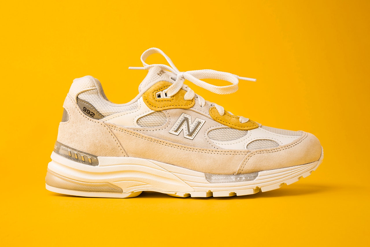 paperboy paris new balance 992 white pink yellow fried egg banga interview release details inspiration
