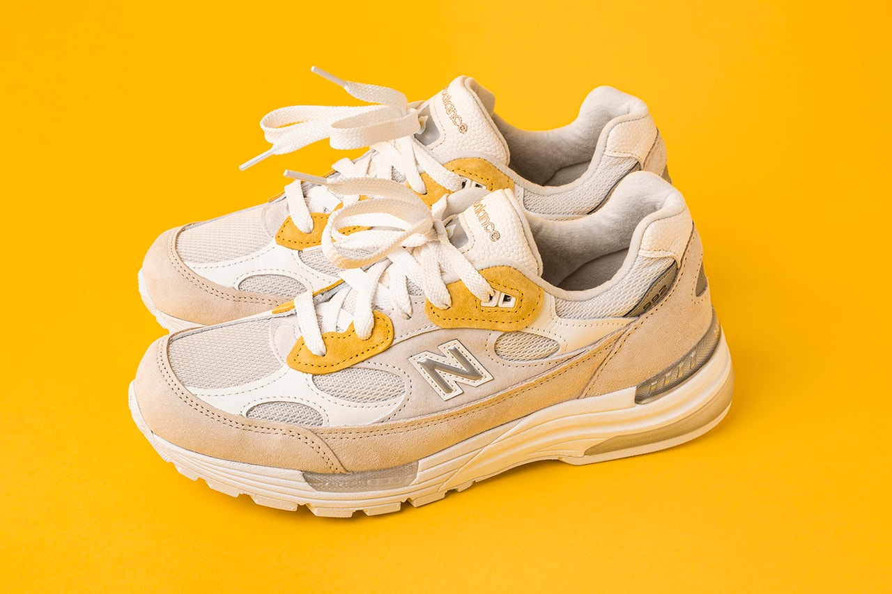 paperboy paris new balance 992 white pink yellow fried egg banga interview release details inspiration