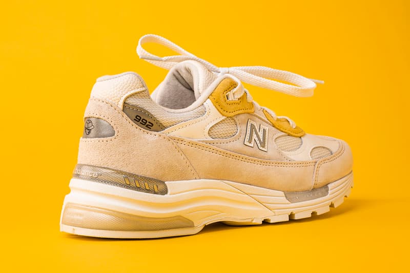 paperboy paris new balance 992 white pink yellow fried egg banga interview release details inspiration