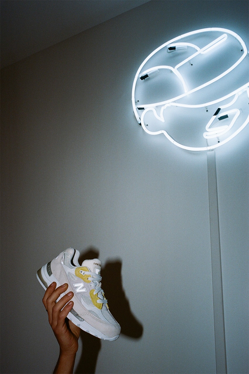 paperboy paris new balance 992 white pink yellow fried egg banga interview release details inspiration