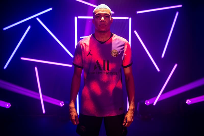 paris saint germain psg jordan brand air 1 high zoom jersey fourth kit milky way hyper pink psychic purple black release information mbappe neymar veratti details