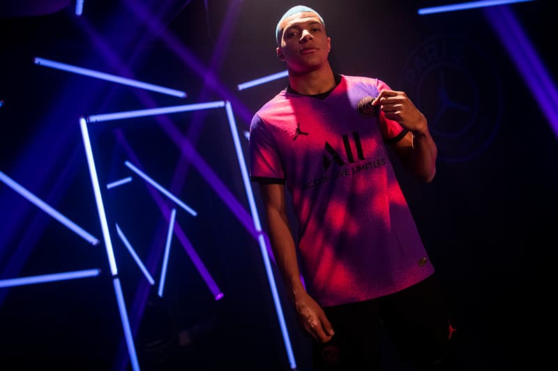 paris saint germain psg jordan brand air 1 high zoom jersey fourth kit milky way hyper pink psychic purple black release information mbappe neymar veratti details
