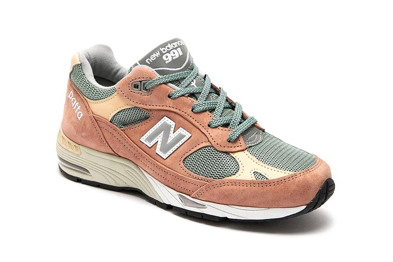 patta new balance 991 collaboration release info price store list photos buying guide tan green 