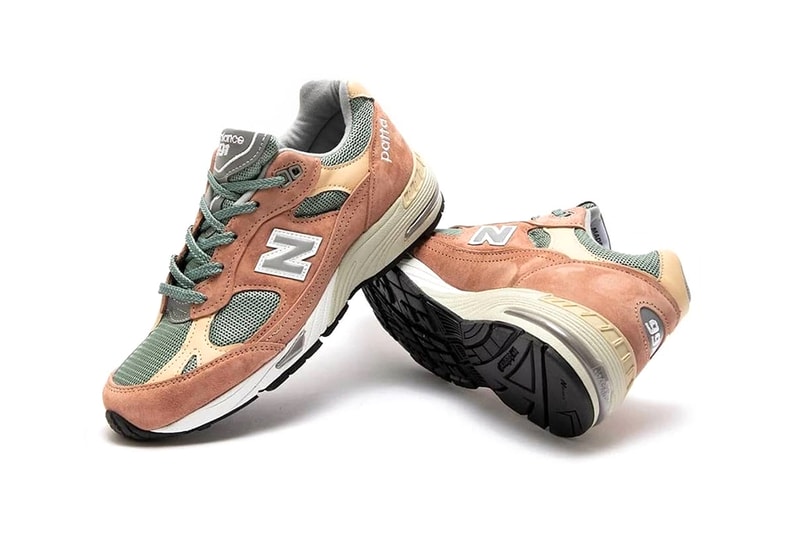 patta new balance 991 collaboration release info price store list photos buying guide tan green 