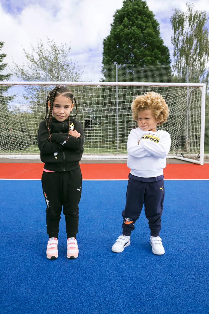 peanuts puma collection release collaboration apparel fashion
