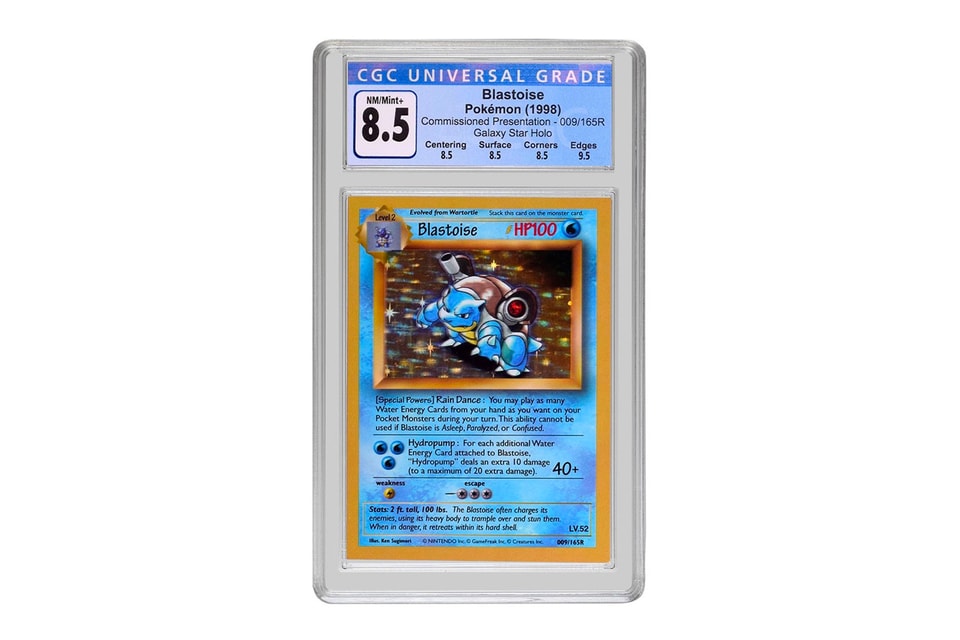 Blastoise Presentation Card Heritage Auction Hypebeast