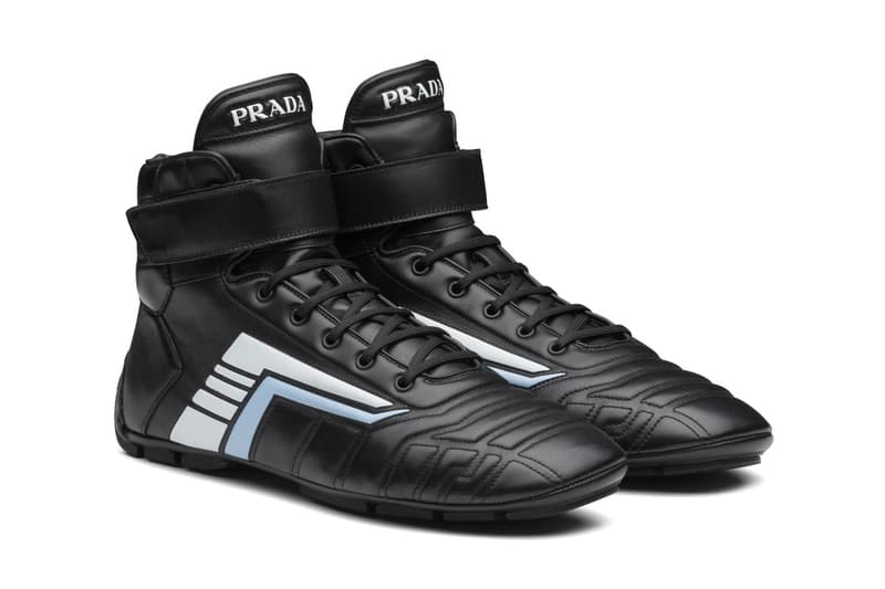 Prada Rev Leather Sneakers Low Top High Bootie Y2K Early 2000s Casuals Football Indoor Shoes Trainers UK Slazenger Balenciaga Zen Footwear Closer First Look Raf Simons Miuccia