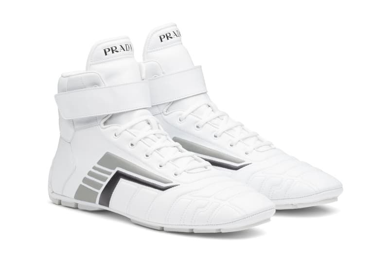 Prada Rev Leather Sneakers Low Top High Bootie Y2K Early 2000s Casuals Football Indoor Shoes Trainers UK Slazenger Balenciaga Zen Footwear Closer First Look Raf Simons Miuccia