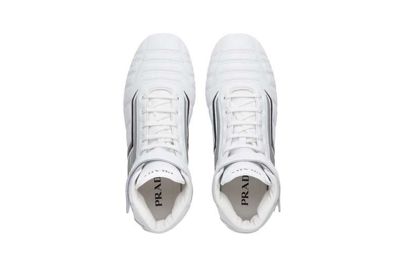 Prada Rev Leather Sneakers Low Top High Bootie Y2K Early 2000s Casuals Football Indoor Shoes Trainers UK Slazenger Balenciaga Zen Footwear Closer First Look Raf Simons Miuccia