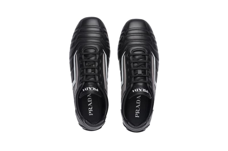 Prada Rev Leather Sneakers Low Top High Bootie Y2K Early 2000s Casuals Football Indoor Shoes Trainers UK Slazenger Balenciaga Zen Footwear Closer First Look Raf Simons Miuccia