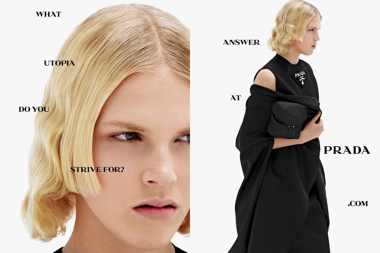 Prada Spring/Summer 2021 Collection Campaign lookbook ss21 menswear womenswear raf simons miuccia