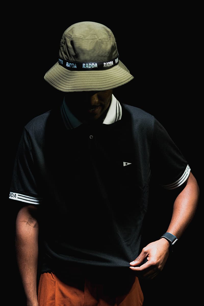 Radda Golf Breathability Drop: Polo, Hats, Pants orange green black shirt