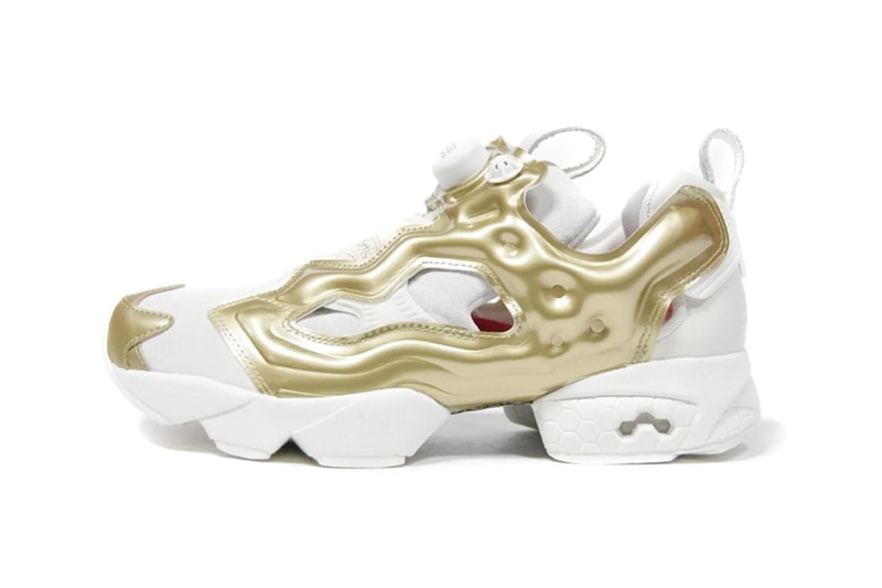 Reebok Instapump Fury OG CNY Chinese New Year "Chalk/Gold Metallic/China Red" dv8272 Sneaker Release Information National Holiday Drop Date Closer First Look Footwear Limited Edition Shoe Trainer Original Pump Technology 