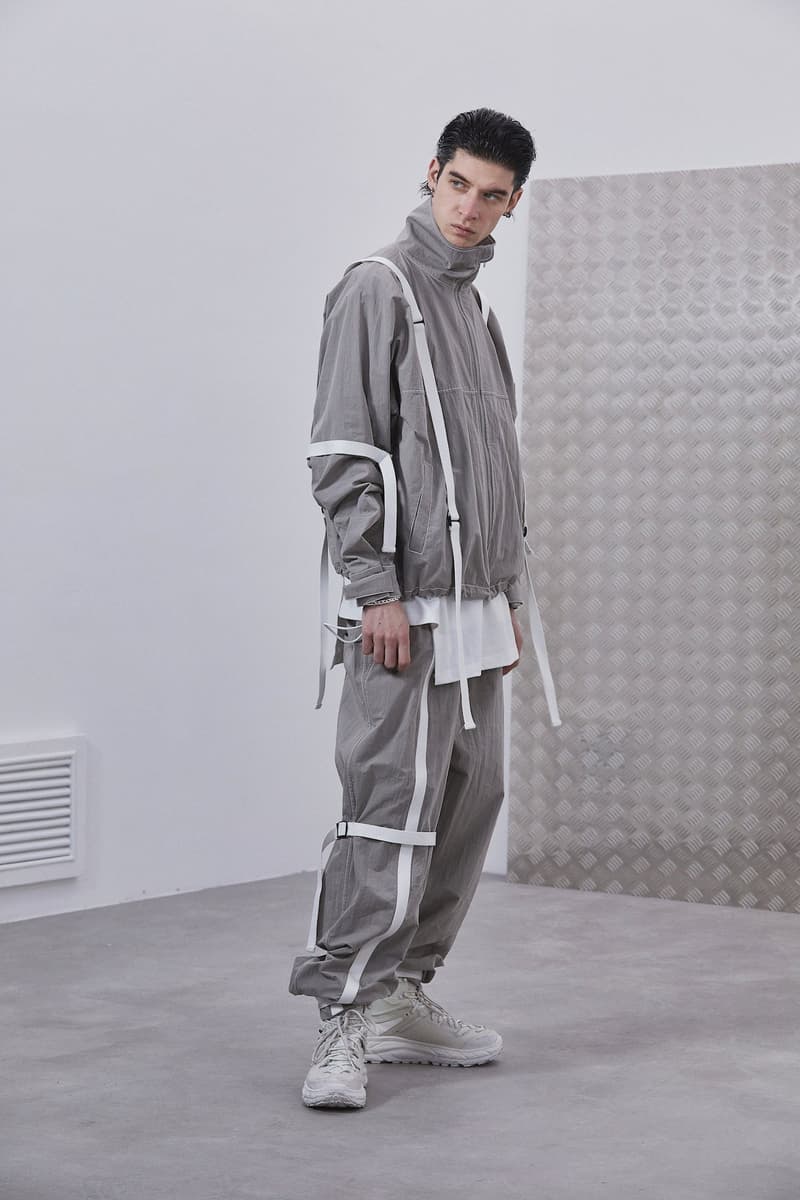 ROARINGWILD Returns to Basics Colors for SS21 "ECHO CHAMBER" spring/summer 2021 lookbook chinese streetwear brand black grey white