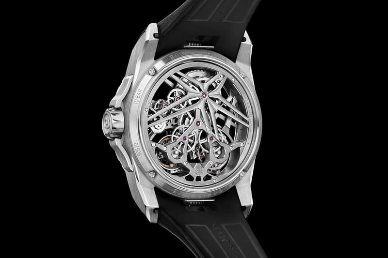 roger dubuis haute horlogerie excalibur double flying tourbillon white pink gold limited edition watches timepieces accessories