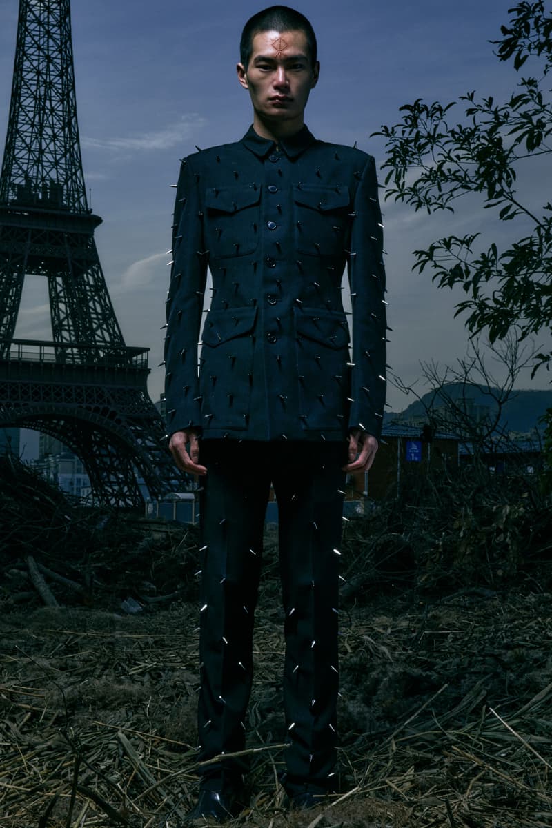 SANKUANZ FW21 Collection Lookbook Paris Fashion Week Fall Winter 2021 Shangguan Zhe Chinese Eiffel Tower 