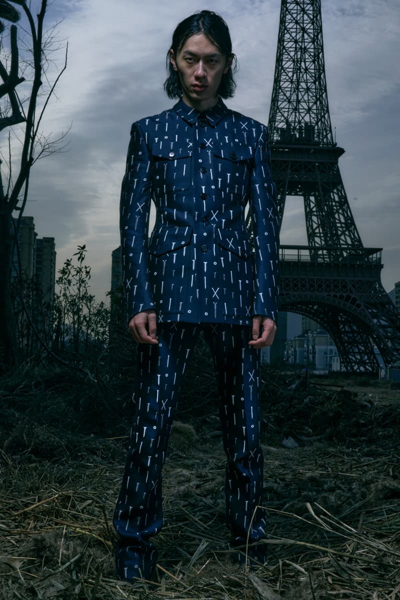 SANKUANZ FW21 Collection Lookbook Paris Fashion Week Fall Winter 2021 Shangguan Zhe Chinese Eiffel Tower 