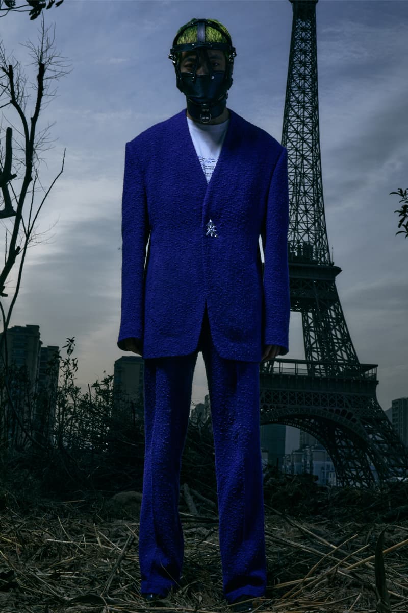 SANKUANZ FW21 Collection Lookbook Paris Fashion Week Fall Winter 2021 Shangguan Zhe Chinese Eiffel Tower 