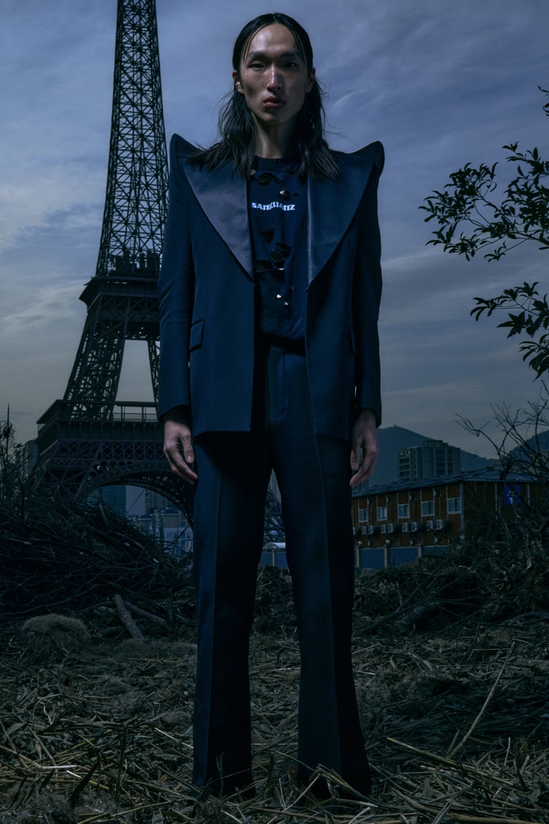 SANKUANZ FW21 Collection Lookbook Paris Fashion Week Fall Winter 2021 Shangguan Zhe Chinese Eiffel Tower 